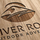 River Rock Outdoor Pursuits Logo Template - GraphicRiver Item for Sale