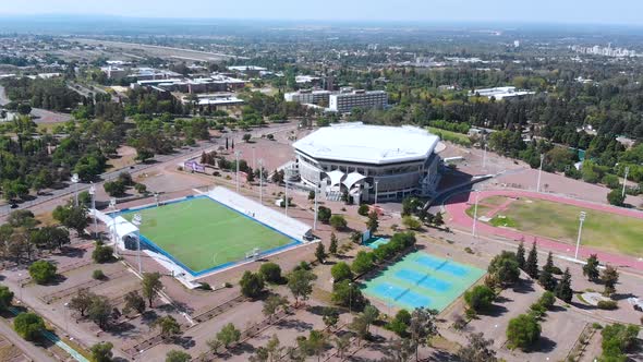 Arena Aconcagua, Athletics Track, Hockey Stadium (Mendoza Argentina) aerial view