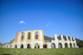 The remains of the Roman amphitheater in Gubbio Italy - PhotoDune Item for Sale