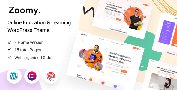 Zoomy –  LMS & Education WordPress Theme
