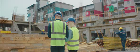 Architect With an Investor On Site