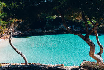 sland of Mallorca or Palma de Majorca in the western Mediterranean, Balearic Islands, Spain