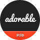 Adorable - Multipurpose PSD template - ThemeForest Item for Sale