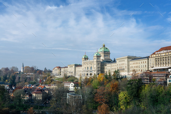 tzerland Government Building house of the Federal Assembly and Federal Council – Bern, Switzerland