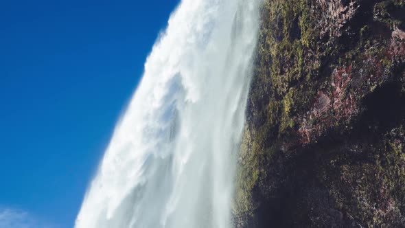 Seljalandfoss Waterfalls in Iceland Summer Season