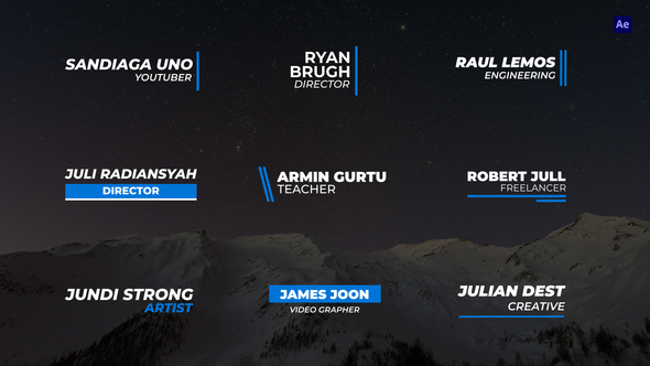 Lower Thirds | After Effect