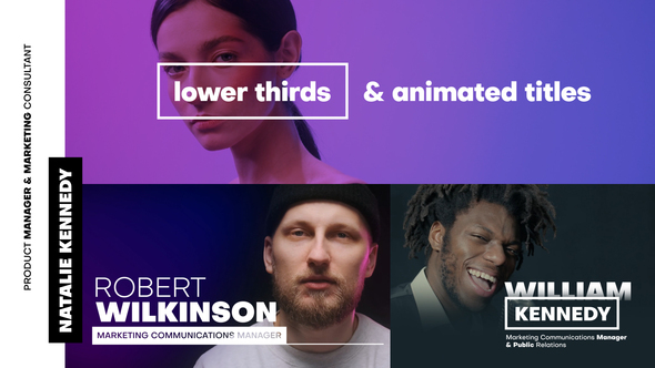 Animated Titles and Lower Thirds alt