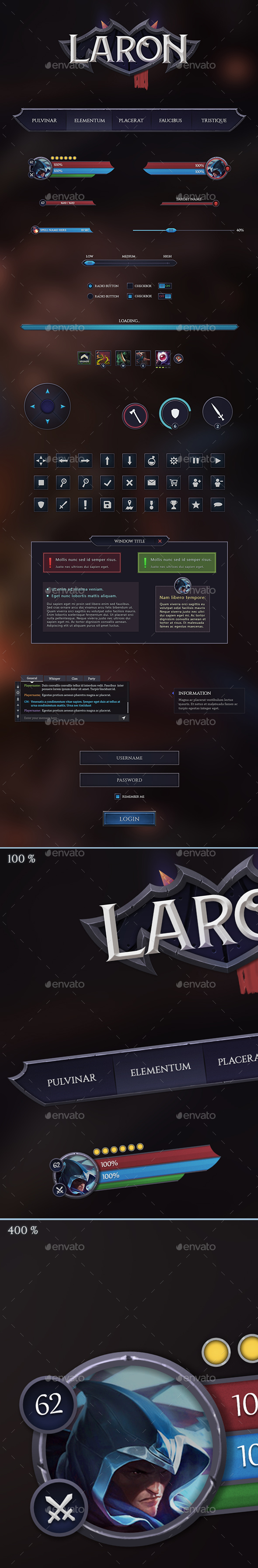 Rpg Game User UI Templates | GraphicRiver