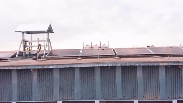 Aerial View of Solar Energy Modules