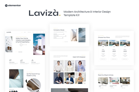 Laviza - Modern Architecture & Interior Design Template Kit