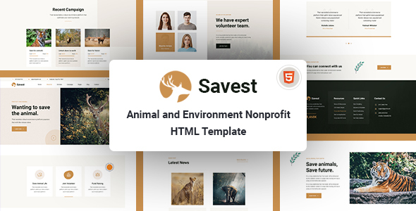  Download Savest Animal Shelter Website Template ThemeHits