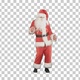 Happy Christmas Santa Claus having fun and dancing, Alpha Channel - VideoHive Item for Sale