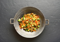 Udon stir-fry noodles with vegetables in wok - PhotoDune Item for Sale