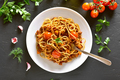 Spaghetti with minced meat and cherry tomatoes - PhotoDune Item for Sale