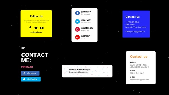 Social Media Contacts