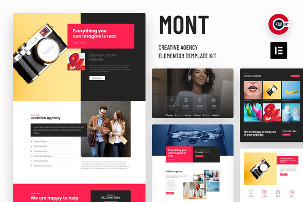 Mont - Agency Elementor Template kit