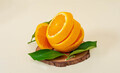sliced navel orange in acrobatic position - PhotoDune Item for Sale