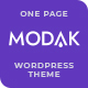 Modak - One Page WordPress Theme - ThemeForest Item for Sale