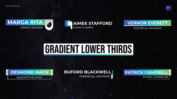Gradient Lower Thirds | Premiere Pro
