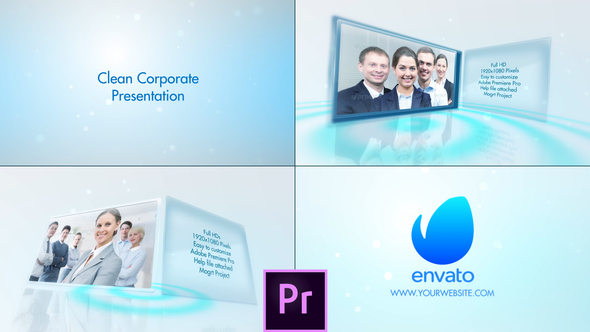Clean Corporate Presentation - Premiere Pro