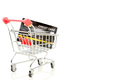 Credit card in shopping cart on white-2 - PhotoDune Item for Sale