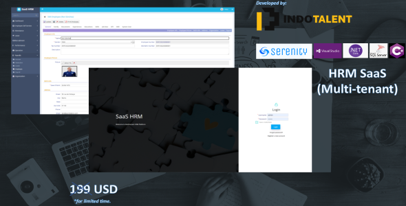 Codes: Aspnet Attendance Csharp Dashboard Ef Employee HRM Human Capital Management Human Resource Management Mvc Payroll Performance Saas Salary Slip Serenity