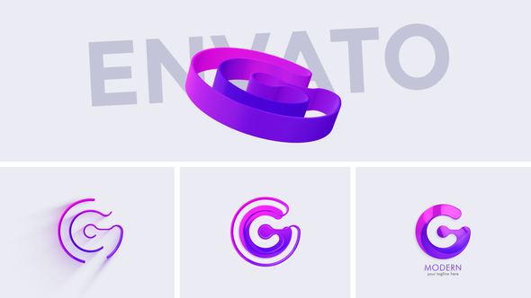 3D Modern & Minimal Logo alt