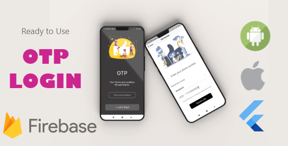 Otp Login Flutter With Firebase | Ready to use