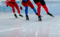 group male speed skaters at speed skating competition - PhotoDune Item for Sale