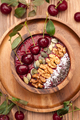 smoothie bowl with berries, nuts and seeds. super food - PhotoDune Item for Sale