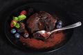 chocolate muffin with hot chocolate cream - PhotoDune Item for Sale