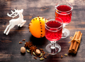 Hot Christmas mulled wine with spices and spicy - PhotoDune Item for Sale