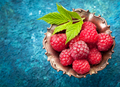 Raspberries, top view - PhotoDune Item for Sale