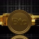 3d render golden Bitcoin btc spinning with gold bars on background - VideoHive Item for Sale