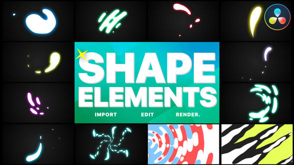 Shapes Elements Pack | DaVinci Resolve