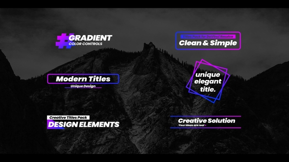 Gradient Titles For After Effects