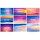 Set of 9 Horizontal Wide Blurred Nature Sea Sunset - GraphicRiver Item for Sale