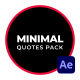 Minimal Quotes For After Effects - VideoHive Item for Sale
