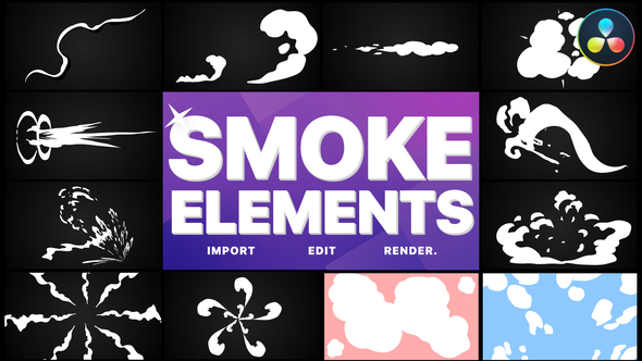 Smoke Elements Pack 05 | DaVinci Resolve
