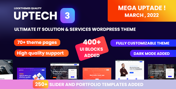 Uptech -  IT Solutions & Services WordPress Theme