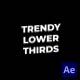 Trendy Lower Thirds - VideoHive Item for Sale