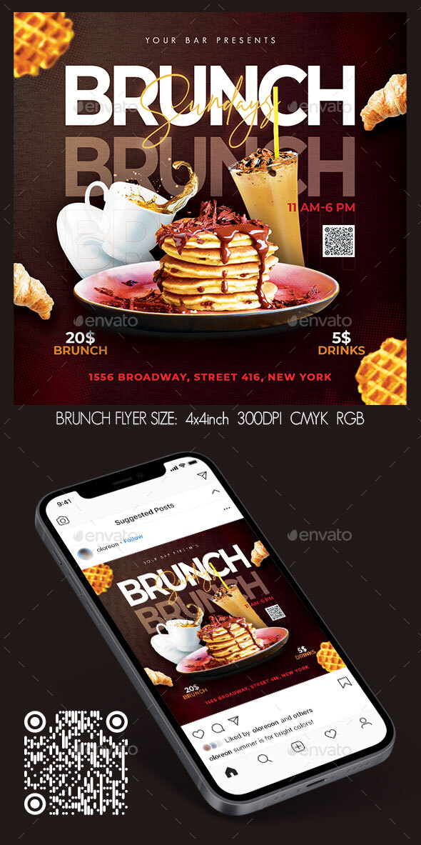 Brunch Graphics, Designs & Templates from GraphicRiver