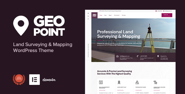 Geopoint - Land Surveying & Mapping WP Theme