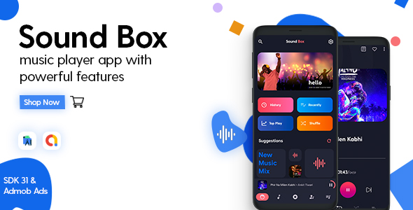 [Download] Sound Box – Pro Music Player – Android App with – Admob Ads