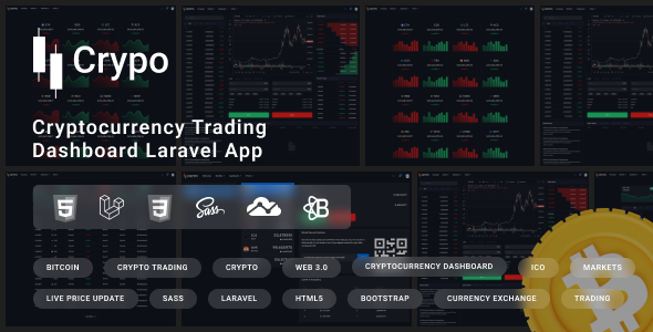 Crypo - Cryptocurrency Trading Dashboard Laravel Template