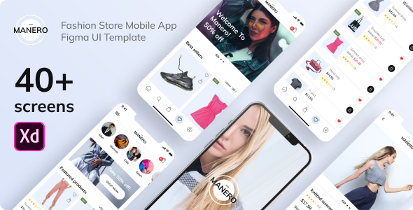 Manero - Fashion App XD UI Template