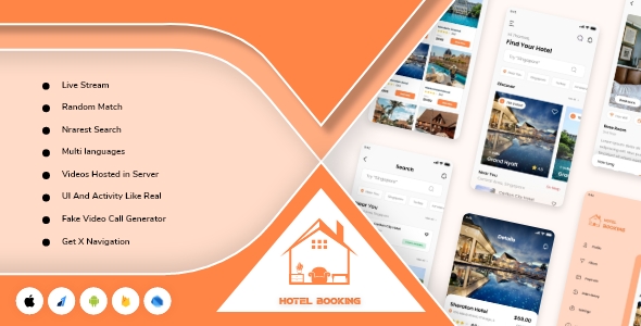 [Download] Flutter 2.0 – Hotel booking ui kit