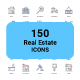 Real Estate icons - GraphicRiver Item for Sale
