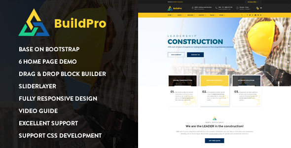 BuildPro - Construction Drupal 9 Theme
