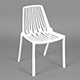 White Dining Chair With Holes - 3DOcean Item for Sale